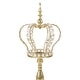 preview thumbnail 3 of 17, Crystal Bead Crown Decor Centerpiece Accent Piece Tabletop with Mirror Stand