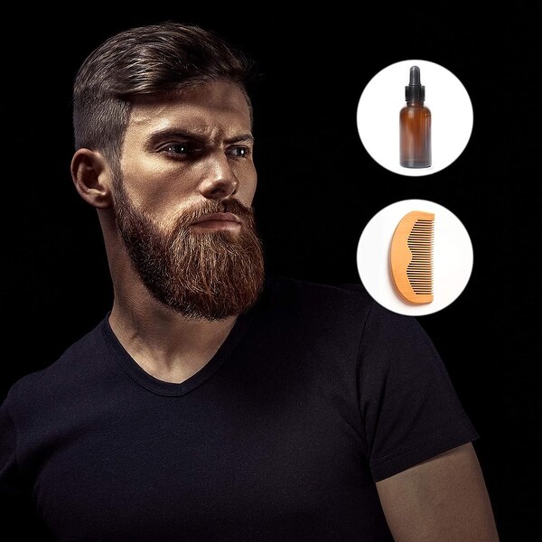 mustache wax and comb kit