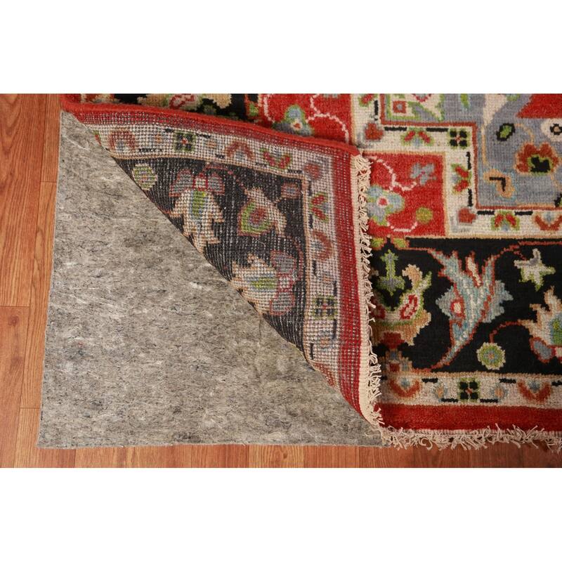 Red Heriz Serapi Indian Area Rug Handmade Wool Carpet - 8'0" x 9'9"