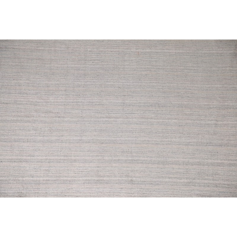 Stripe / Tribal Gabbeh Oriental Area Rug Handmade Silk Carpet - 9'2" x 11'6"