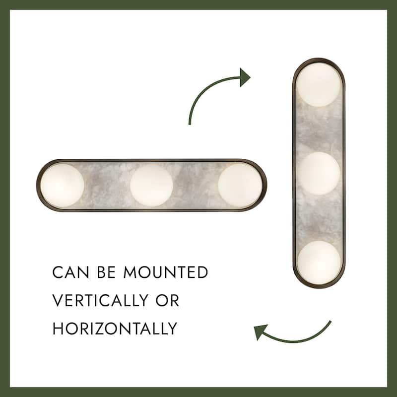 Alora Lighting WV320323 Alonso 3 Light 24" Wide LED Vanity Light