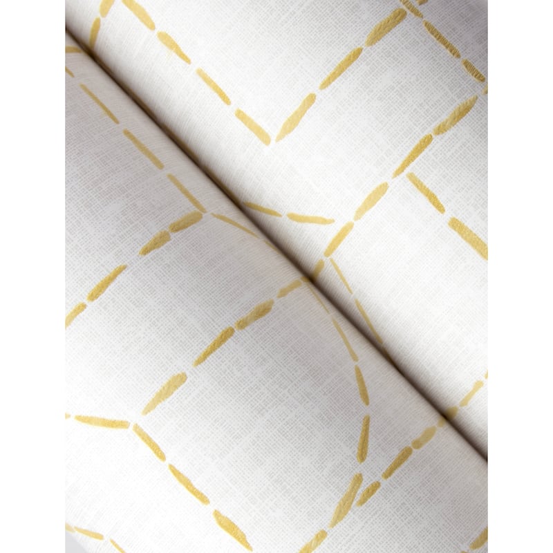 A-Street Prints Integrity Yellow Arched Outlines Wallpaper
