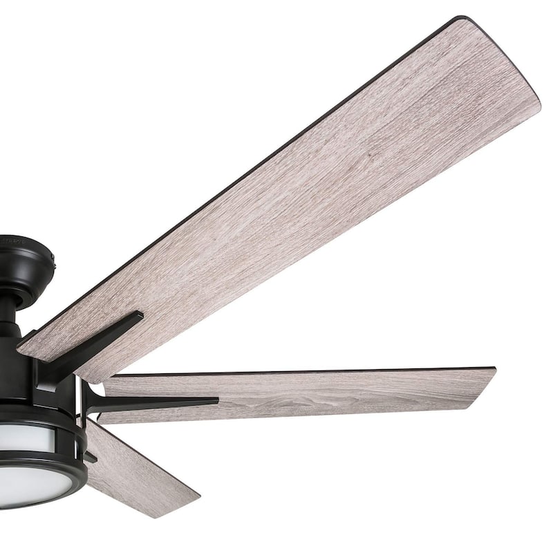 56" Honeywell Kaliza Expresso Bronze Modern LED Ceiling Fan with Light