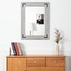 preview thumbnail 5 of 16, Rustic Wooden Framed Wall Mirror, Natural Wood Bathroom Vanity Mirror