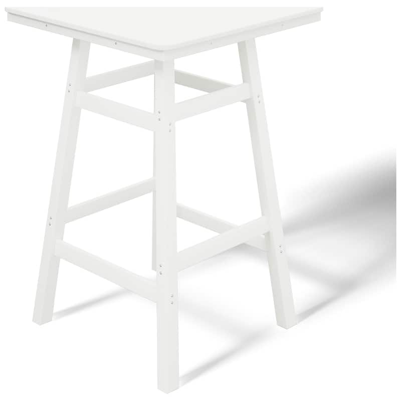 Laguna Hdpe All Weather Outdoor Patio 30" Square Bar Table