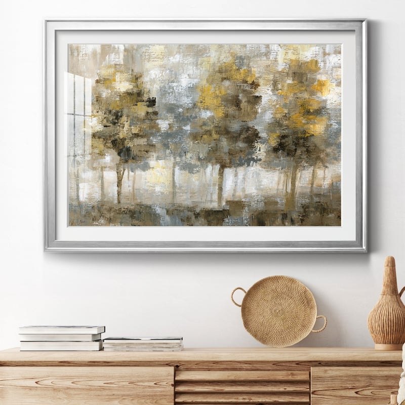 Linen Trees Premium Framed Print - Ready to Hang