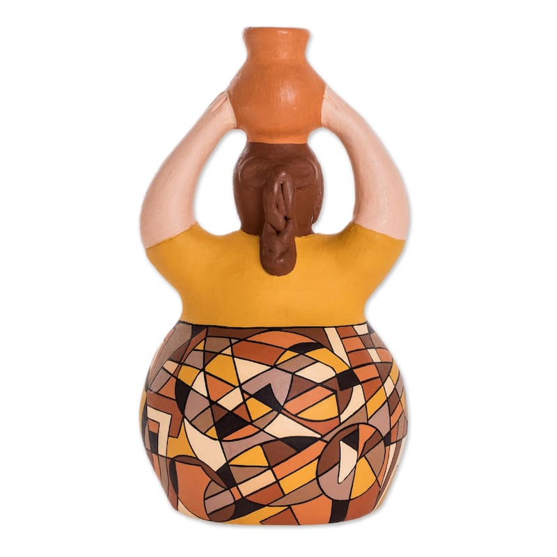 Novica Handmade Water Pitcher Ceramic Sculpture Bed Bath & Beyond