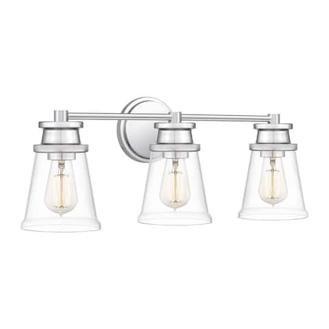 Haverfield 3-Light Polished Chrome Vanity Light