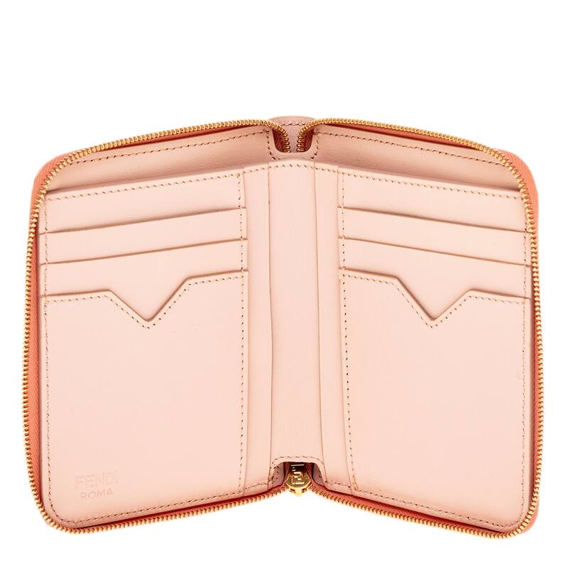 Fendi FF Diamond Medium Zip Around Wallet