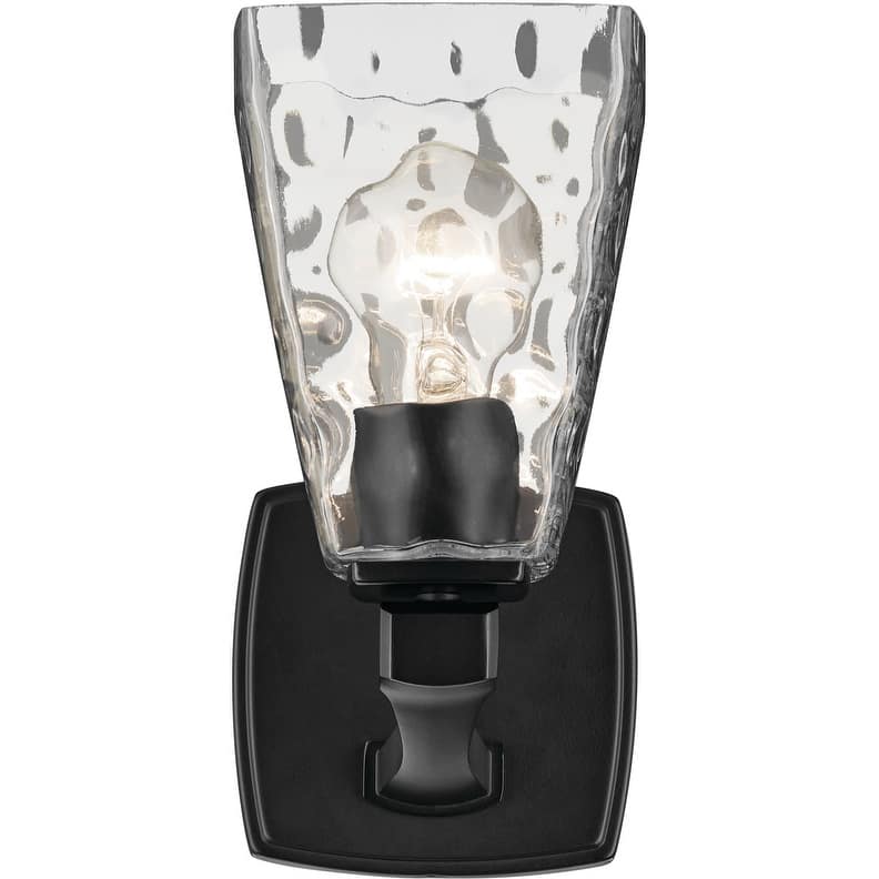 Kichler 55214WTR Marant 10" Tall Bathroom Sconce with Clear Water