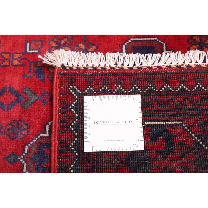 ECARPETGALLERY Hand-knotted Finest Khal Mohammadi Red Wool Rug - 2'9 x 12'1