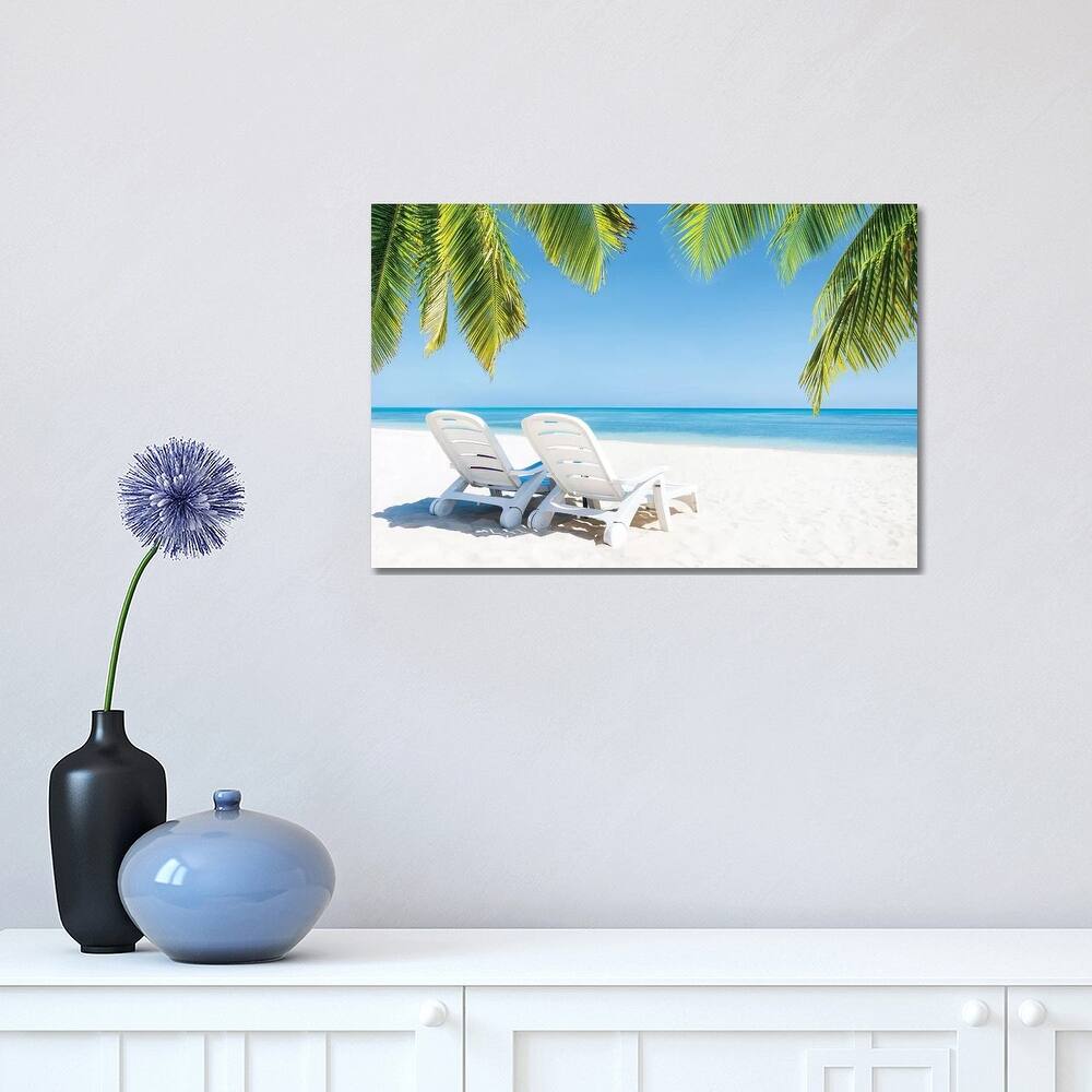 iCanvas "Summer Holidays At The Beach" by Jan Becke Canvas Print
