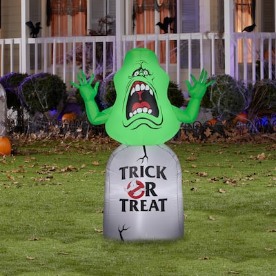 Airblown Inflatable Ghostbusters Slimer with Tombstone