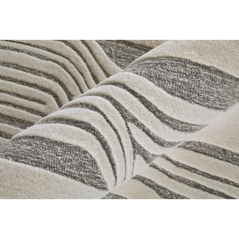 Grand Bazaar Wallace Hand Tufted Abstract Transitional Area Rug