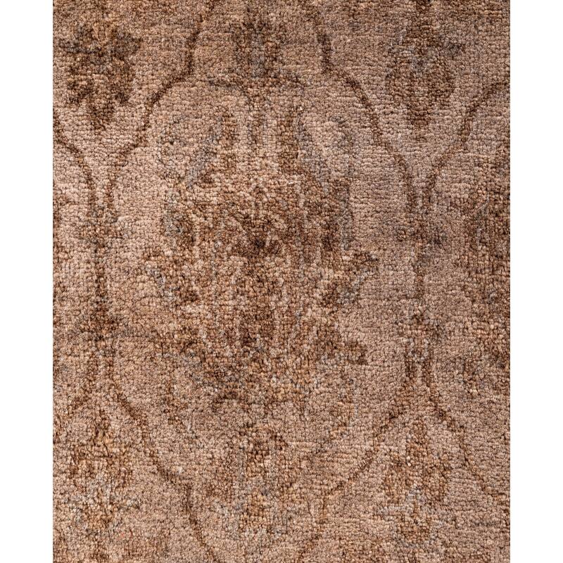 Overdyed One-of-a-Kind Hand-Knotted Area Rug - Brown - 2' 6" x 9' 10"