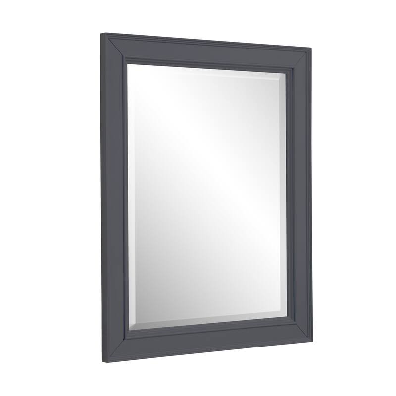 KitchenBathCollection Napa 28-inch Wall Mirror - Marine Gray