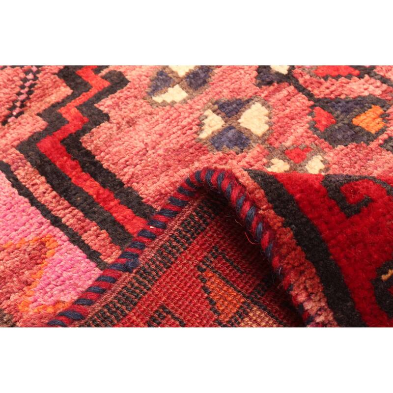 ECARPETGALLERY Hand-knotted Melis Vintage Red Wool Rug - 4'6 x 6'6