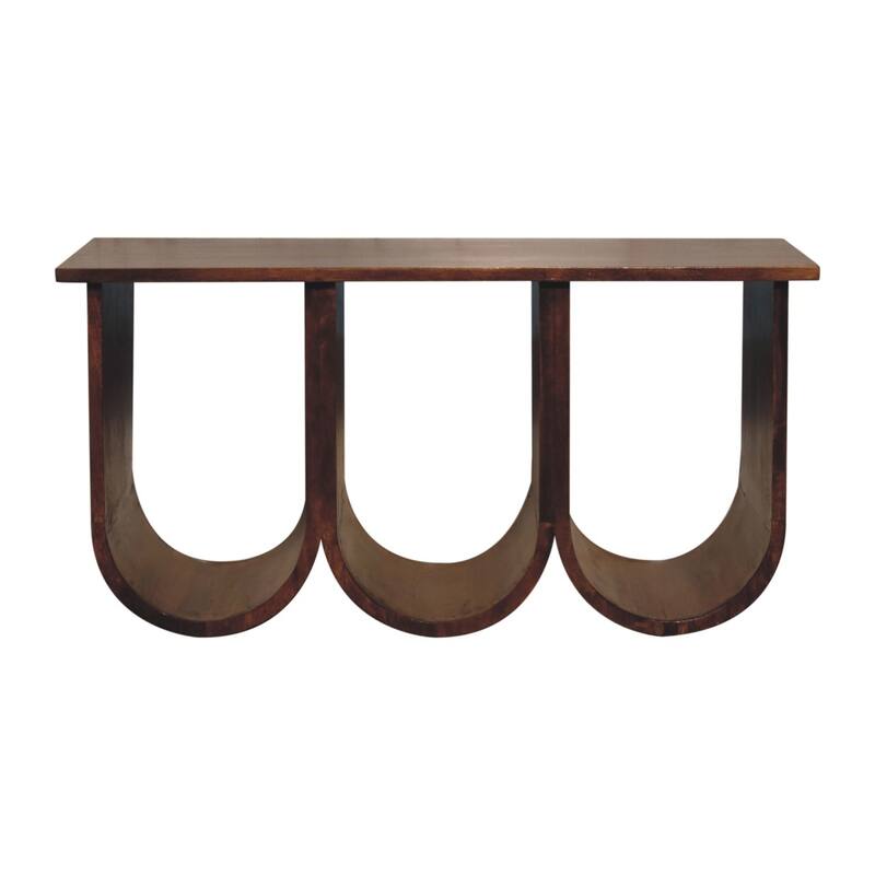 Artisan Furniture Solid Wood Triple Open Style Coffee Table