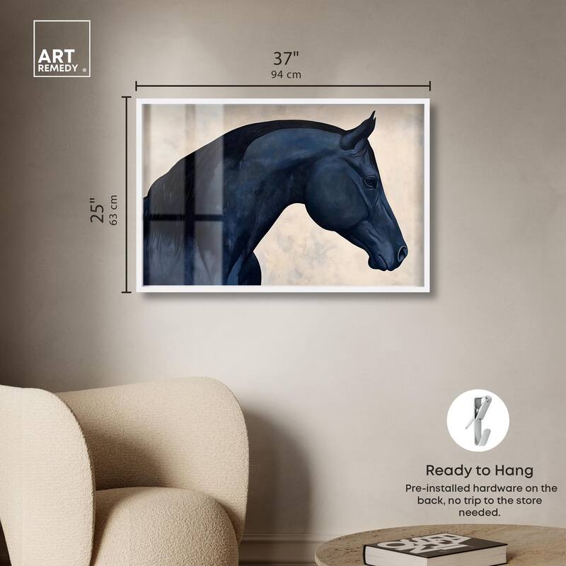 Blue Horse II Shadowbox by Art Remedy