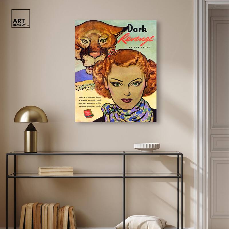 Dark Revenge Book 1939 Canvas by Art Remedy, Gallery Wrapped