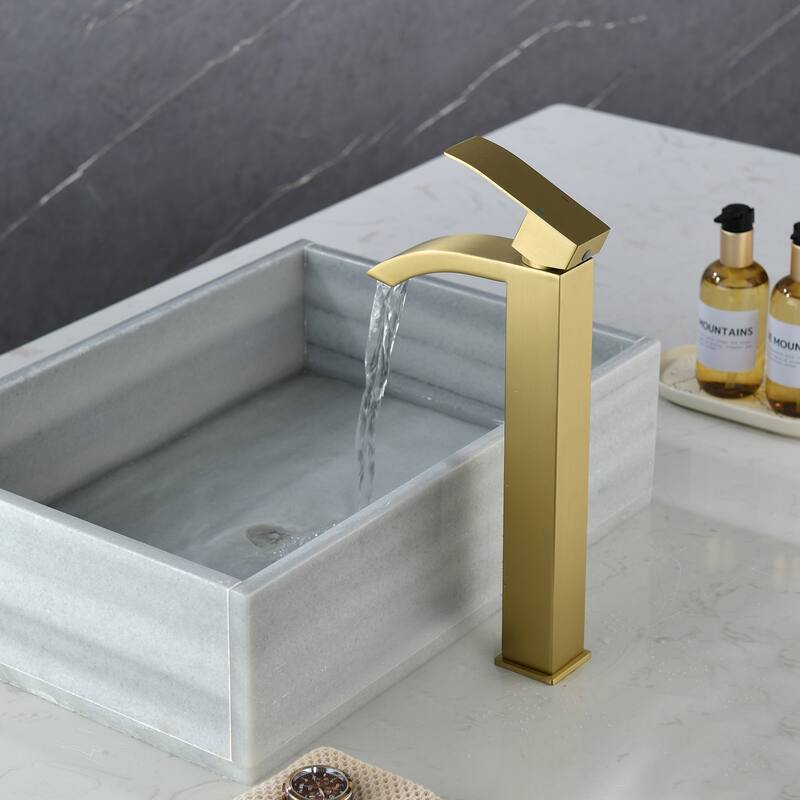 Single Handle Deck Mount Bathroom Faucet - 3"13"