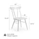 Plank and Beam Solid Wood Windsor Dining Chair - Set of 2