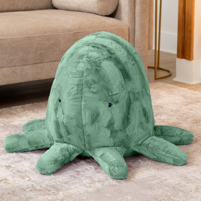 Raven-Symone Huggy the Octopus Sea Buddy Large Kids Stuffed Animal Bean Bag and Pouf