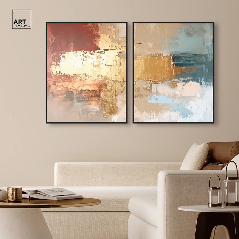 Earthy Glow V Canvas Set of 2 by Art Remedy