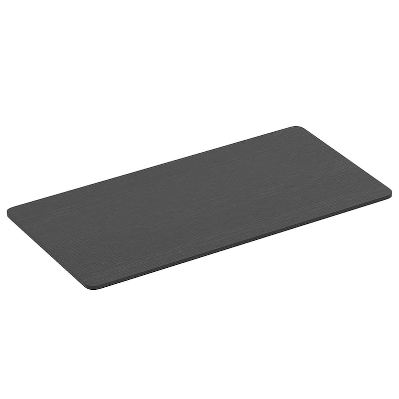 Costway 48” x 24” Whole Piece Table Top with Safe Rounded Corners for - Black