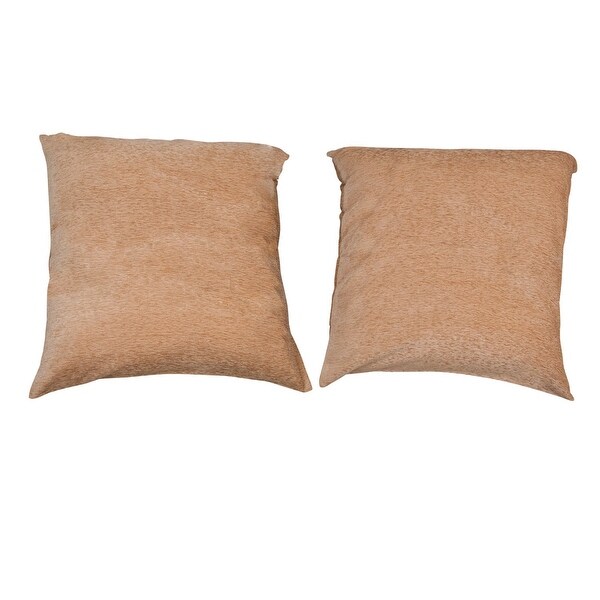 Elegant Velvet Chenille Fabric Solid Pair of Pillow Shams 26 x 26