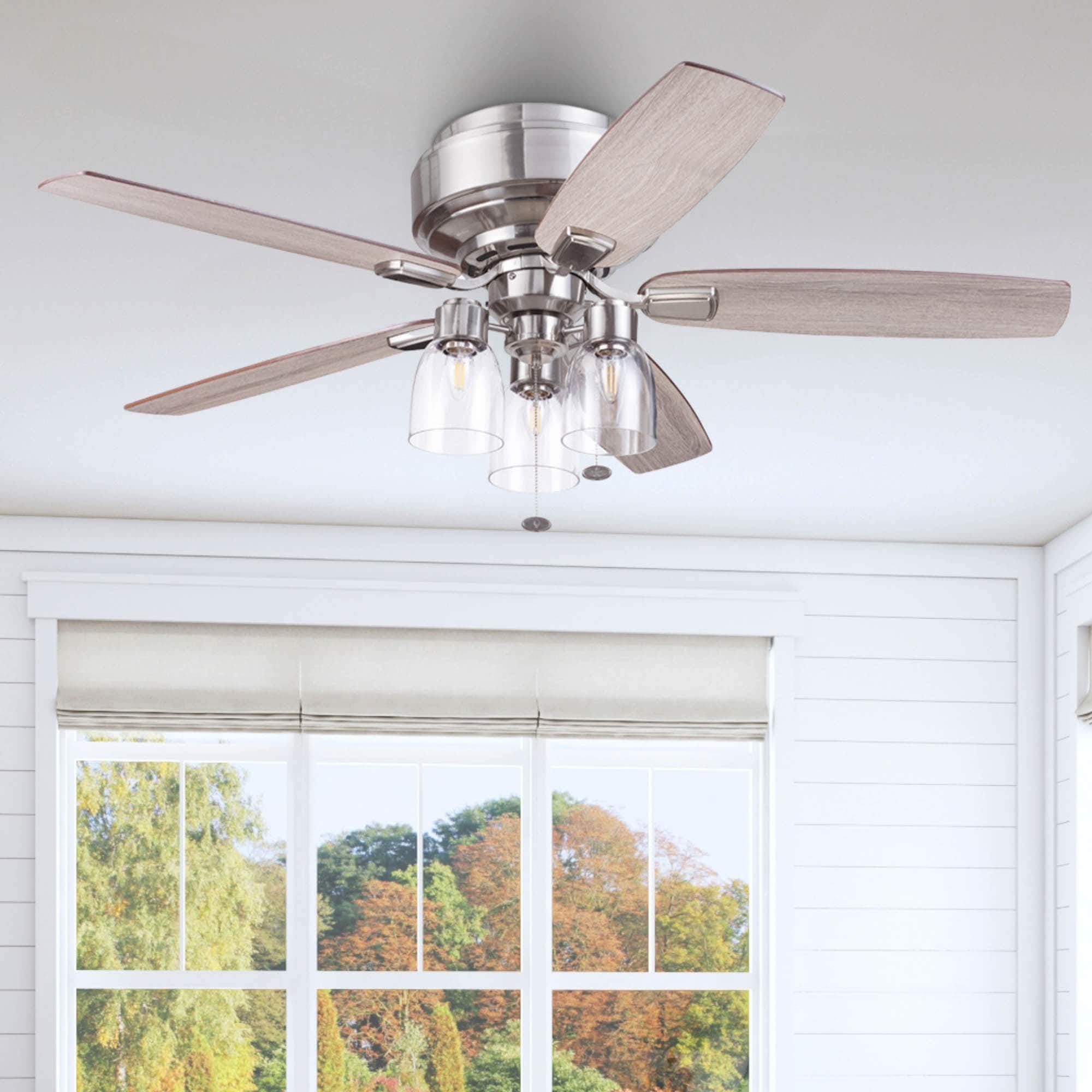 52" Prominence Home Magonia Indoor Traditional Farmhouse Ceiling Fan with Pull Chains, Dry-Rated