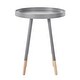 preview thumbnail 11 of 30, Marcella Paint-Dipped Round Tray-Top Side Table by iNSPIRE Q Modern
