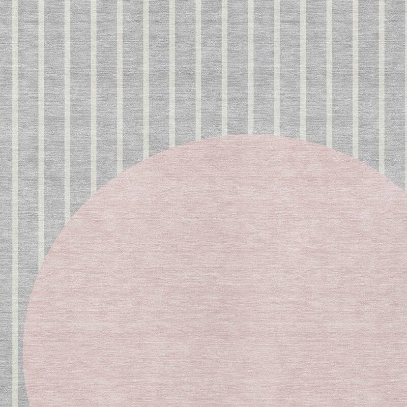 HomeRoots Striped Transitional Rectangle Outdoor Rug