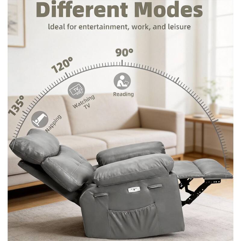 22"W Rocker Recliner, with Oversized Seat