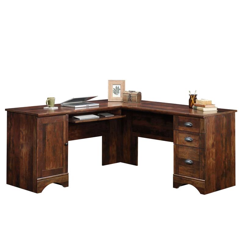 Harbor View Corner Computer Desk - Curado Cherry
