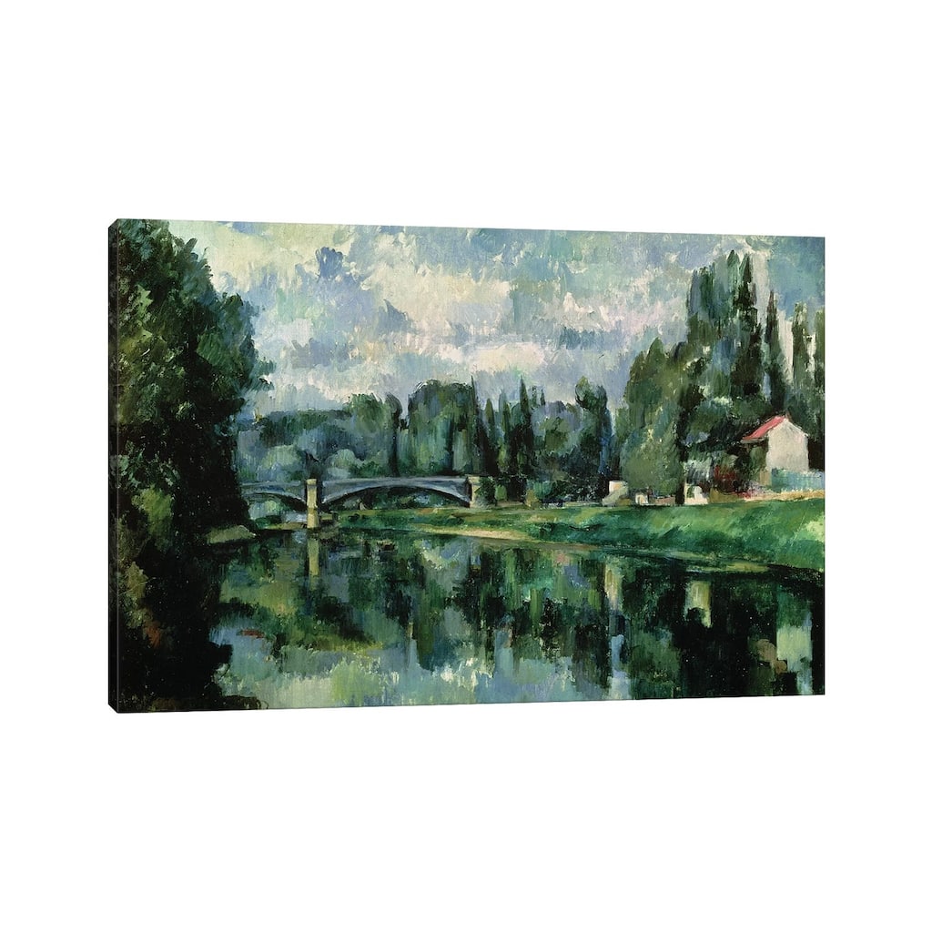 iCanvas "The Banks of the Marne at Creteil, c.1888 " by Paul Cezanne Canvas Print