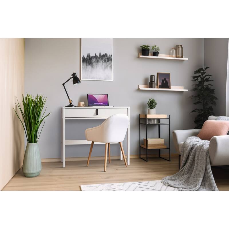 Copper Grove Rivne Modern Sturdy Home Office Wood Desk with Drawers and Compartments