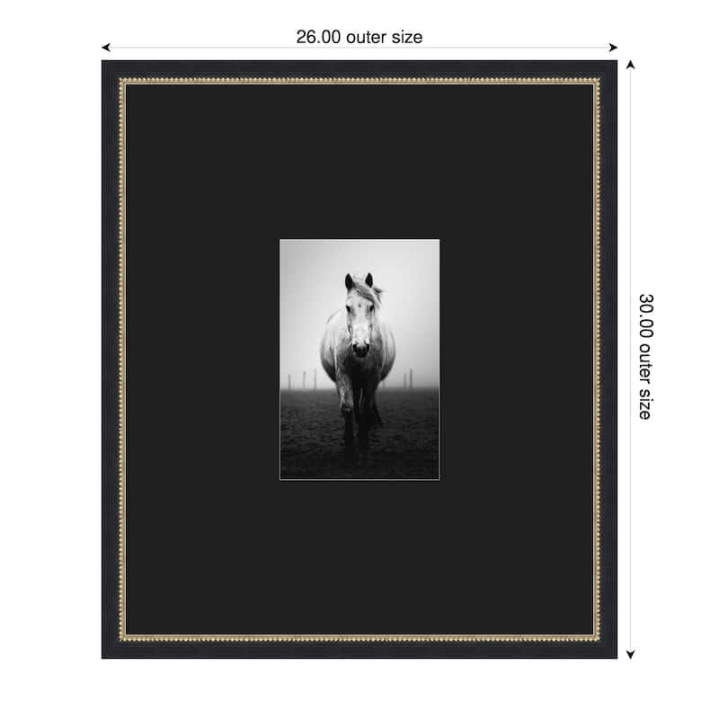 Confidence by Christophe Staelens Wood Framed Wall Art Print - Black - 26 x 30 in