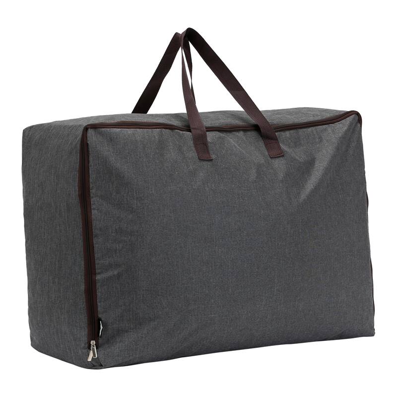 1 Pack Foldable Storage Bags, Clothes Storage, Moving Bags for Closet Organizers, Organizing Bedroom, and Storage with Handles - Dark Gray - 28*20*12in