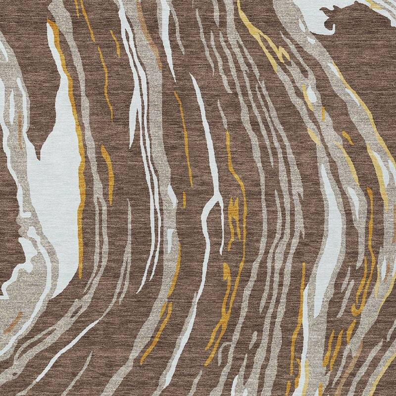 HomeRoots Abstract Transitional Rectangle Outdoor Rug
