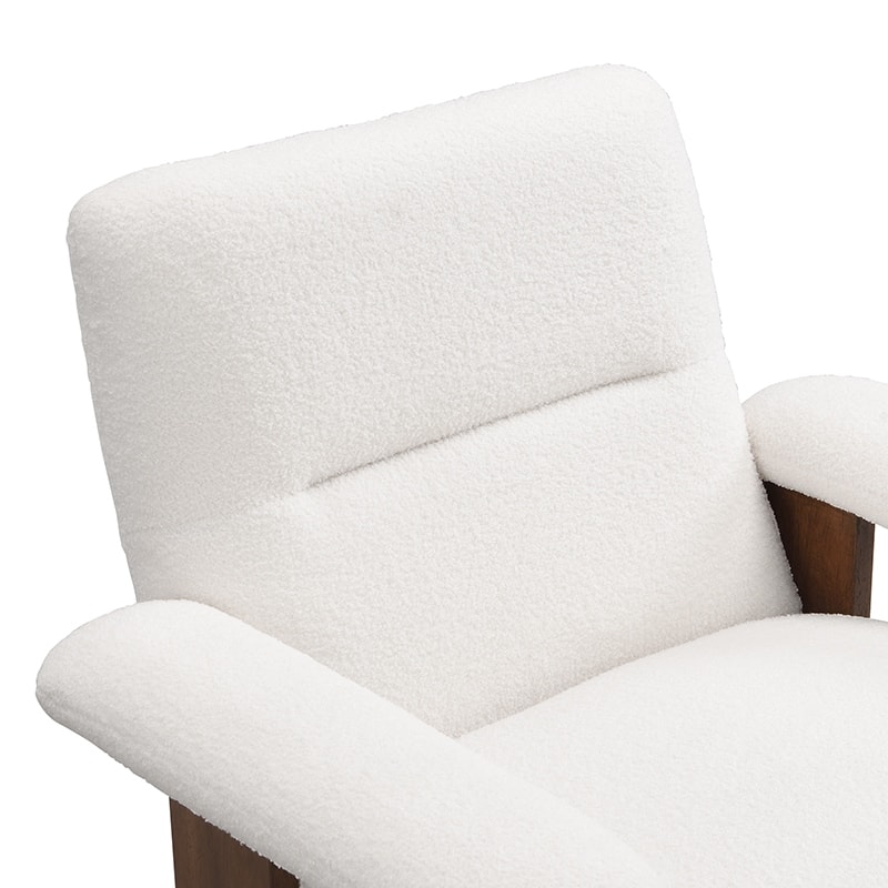Accent Chair With Ottoman,Mid Century Lounge Chair With Footrest,Comfy Fabric Armchair Upholstered Set With Solid Wood Frame