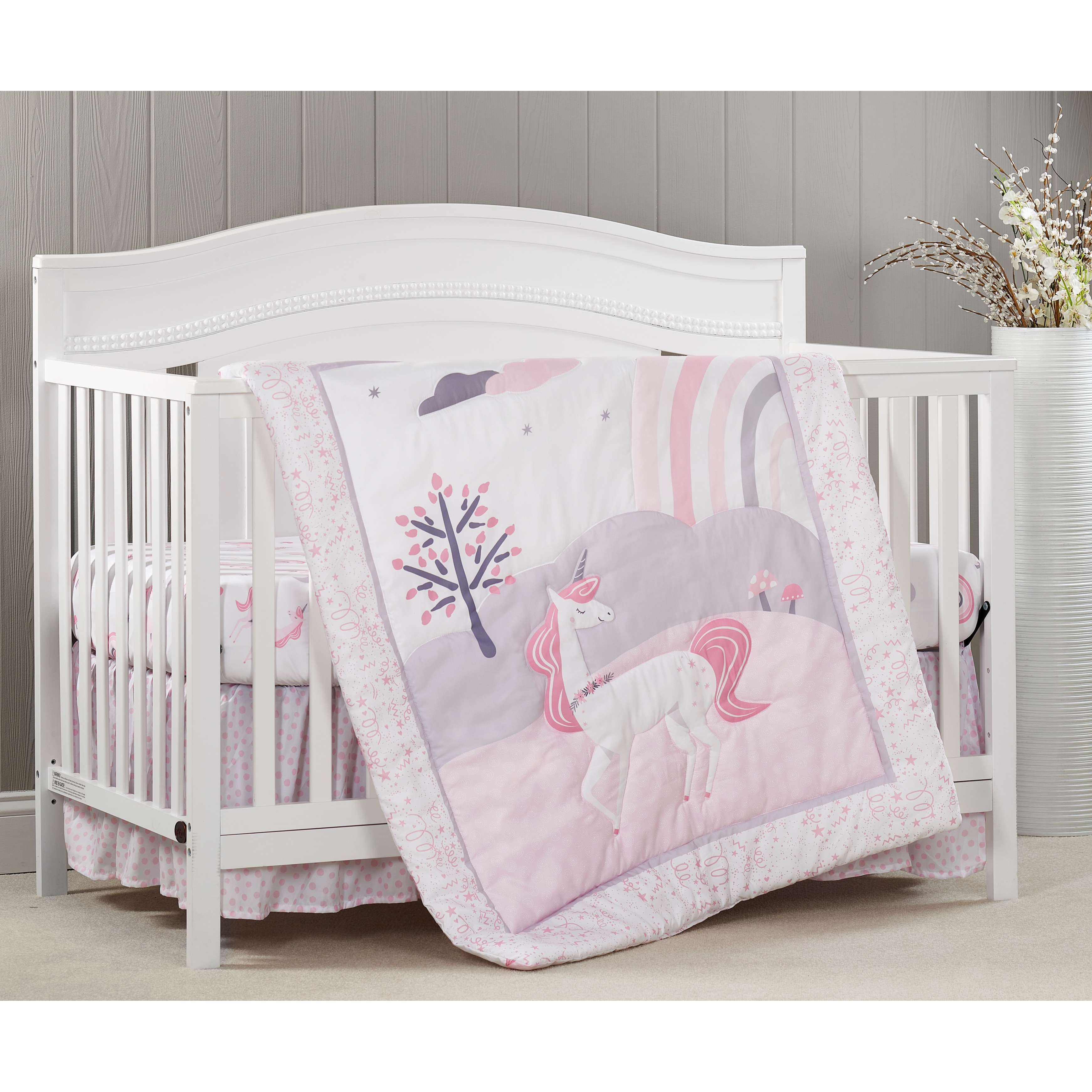 Oxford Baby Athena, 3 Pc Crib Bedding Set