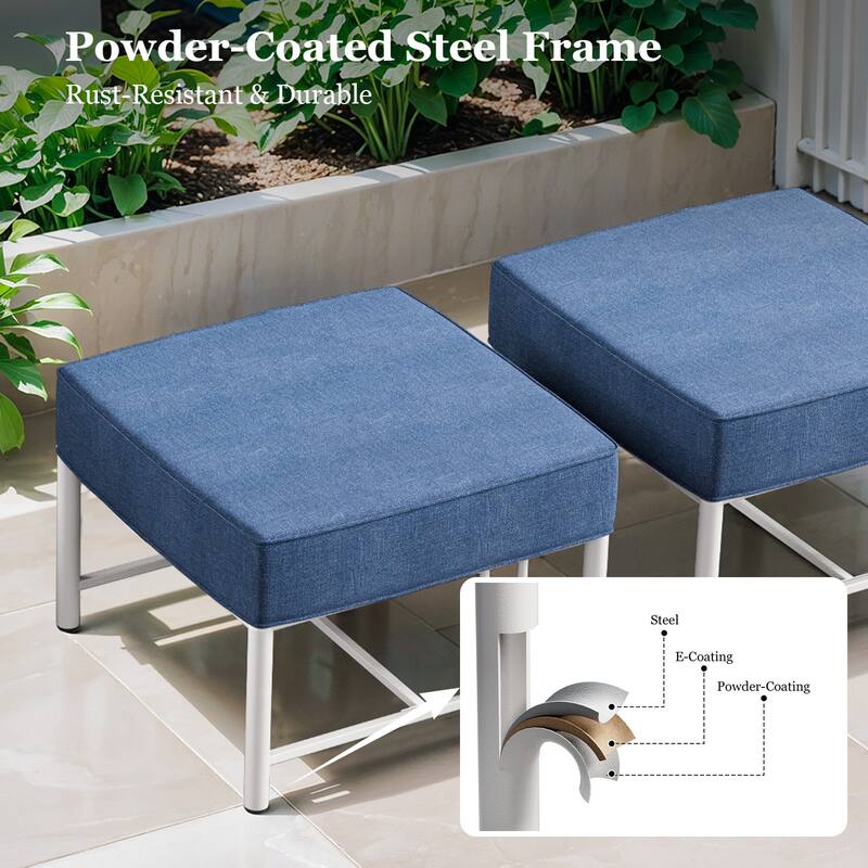 Outdoor Patio Funiture Set with Extra-Thick Seat cushion
