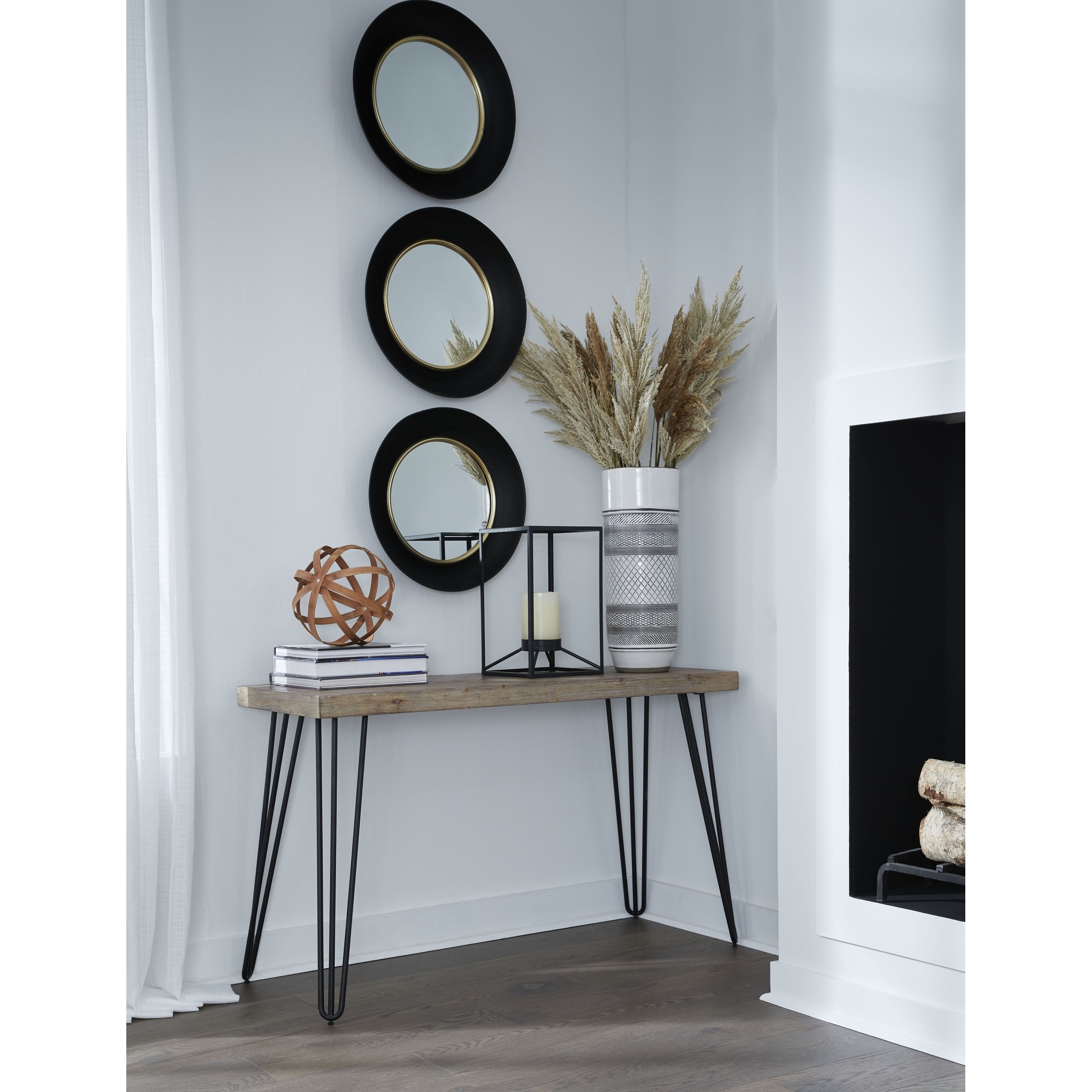 Everson Solid Fir Console Table in Sand Dollar - 29 x 41.8 x 18 - Bed  Bath & Beyond - 34489553