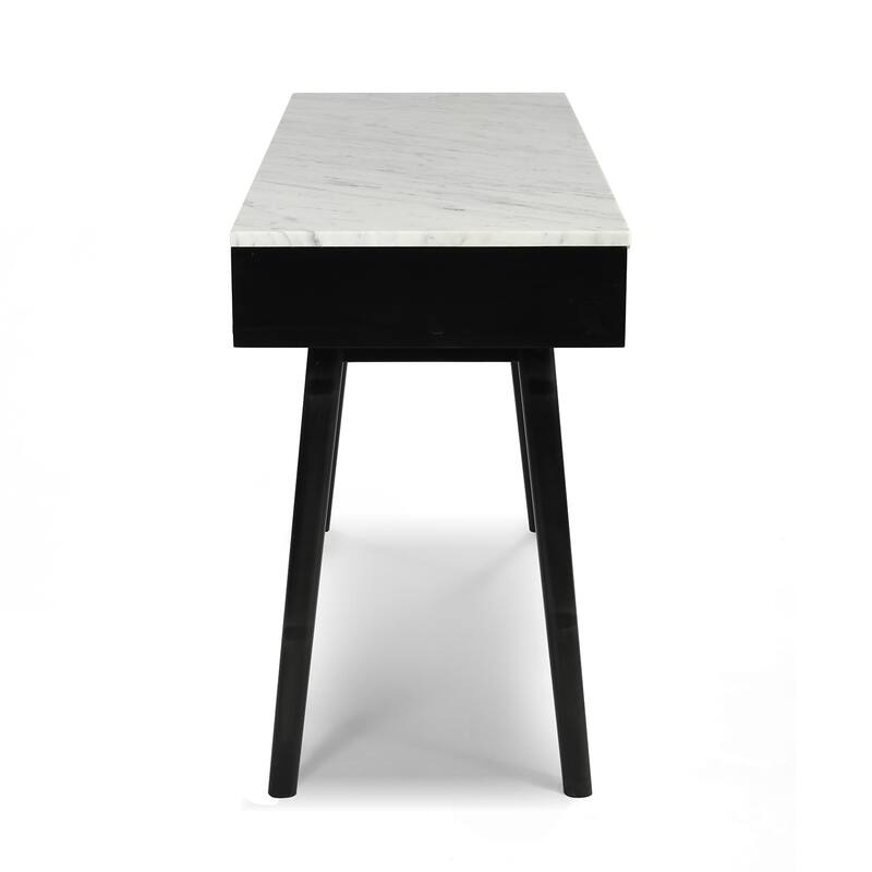 Versatile And Stylish Marble White Writing Desk To Elevate And Complete Any Space