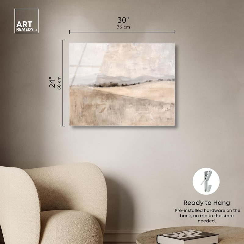 Distant Hills II Acrylic by Art Remedy, Ready to Hang