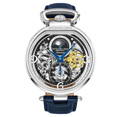 Modena 3954 Dual Time Automatic 46mm Skeleton