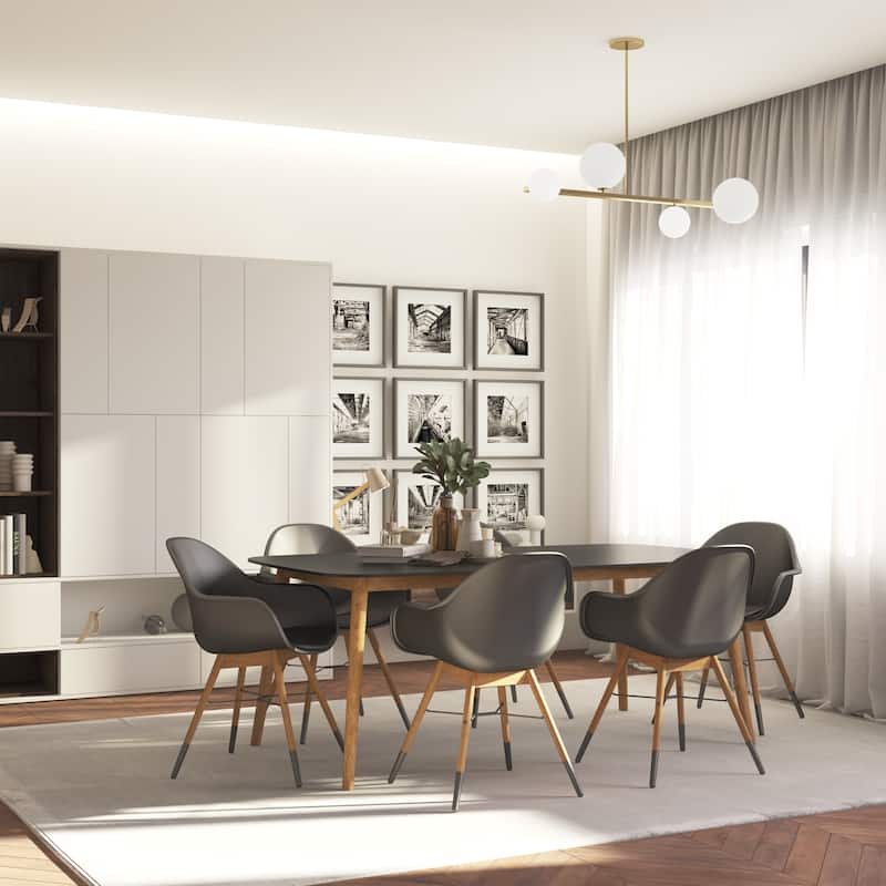 Amazonia Hawaii Dining Table, White or Black