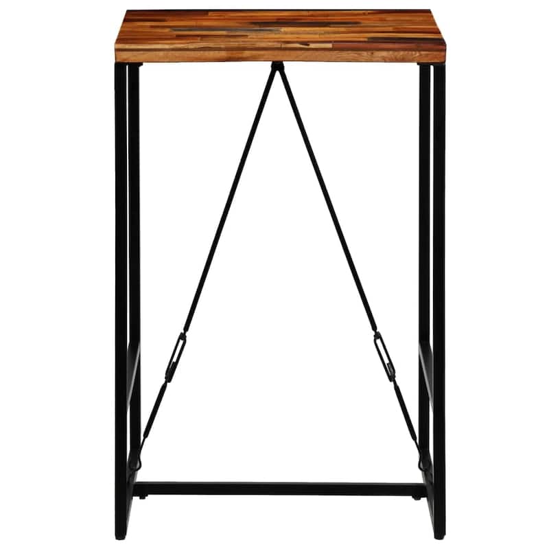 vidaXL Bar Table Solid Reclaimed Wood 27.6"x27.6"x41.7"