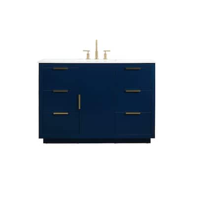 Elegant Lighting VF19448 Blake 48" Free Standing Single Basin Vanity